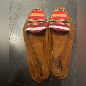Aldo suede leather- kilim style shoes